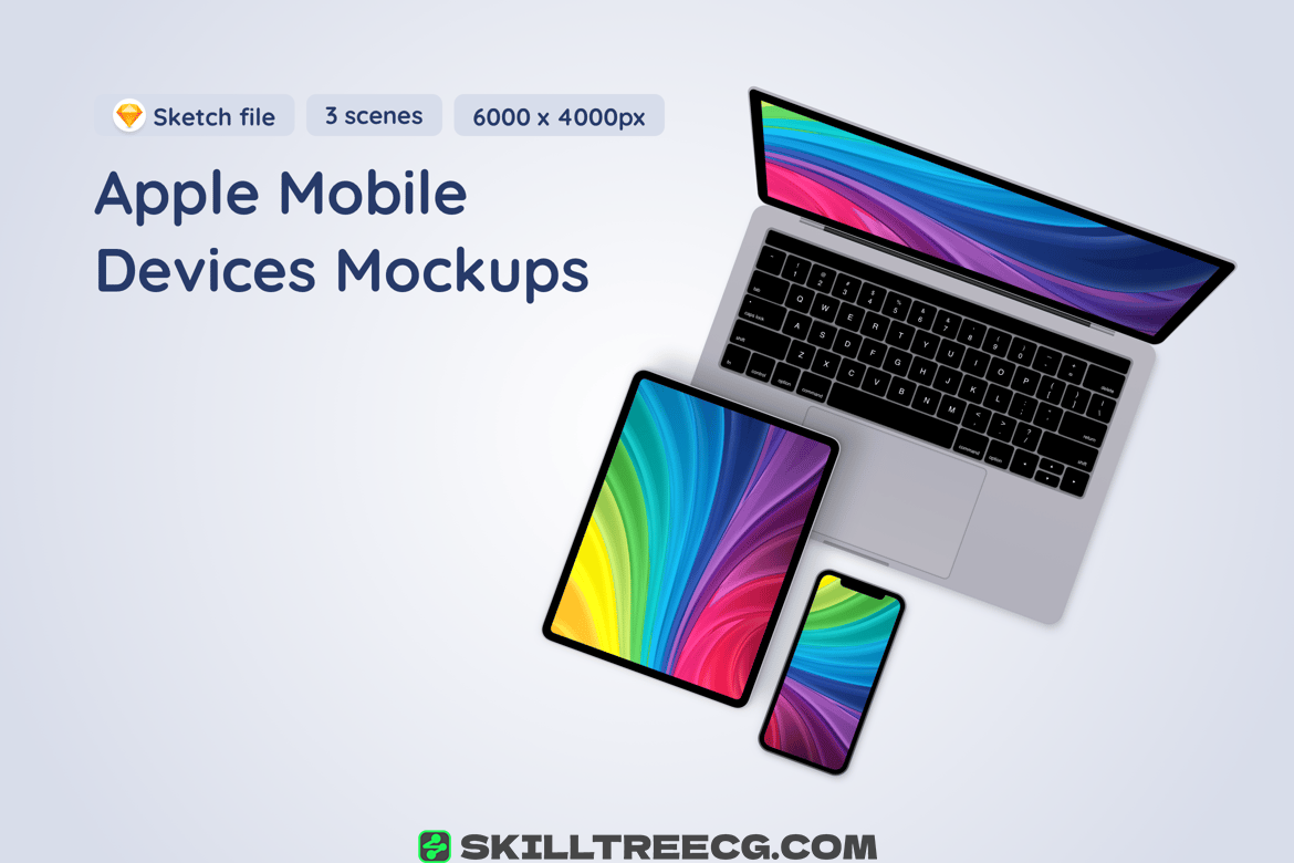 Apple Devices Sketch Mockup（498446）-技能树